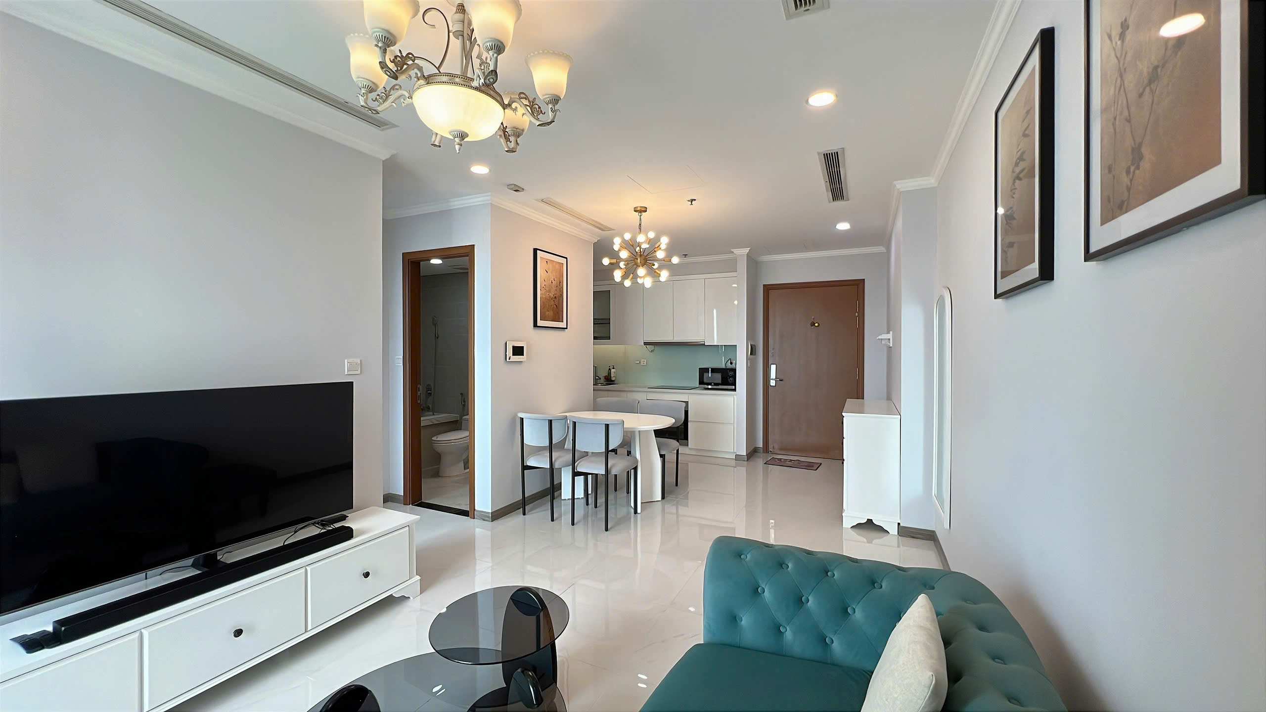 Cho Thuê Căn Hộ 1PN Full Nội Thất Vinhomes Tân Cảng Diện Tích 50m2