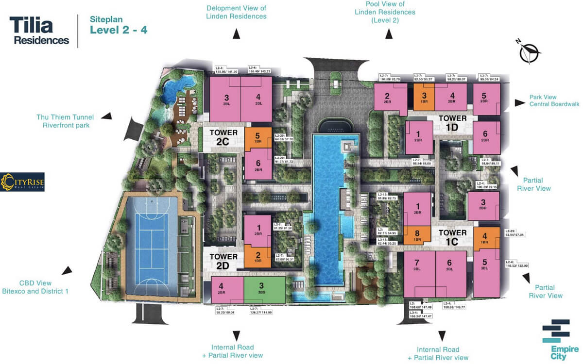 mặt bằng cho thuê căn hộ empire city thủ thiêm