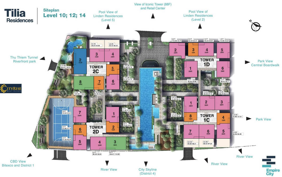 mặt bằng cho thuê căn hộ empire city thủ thiêm