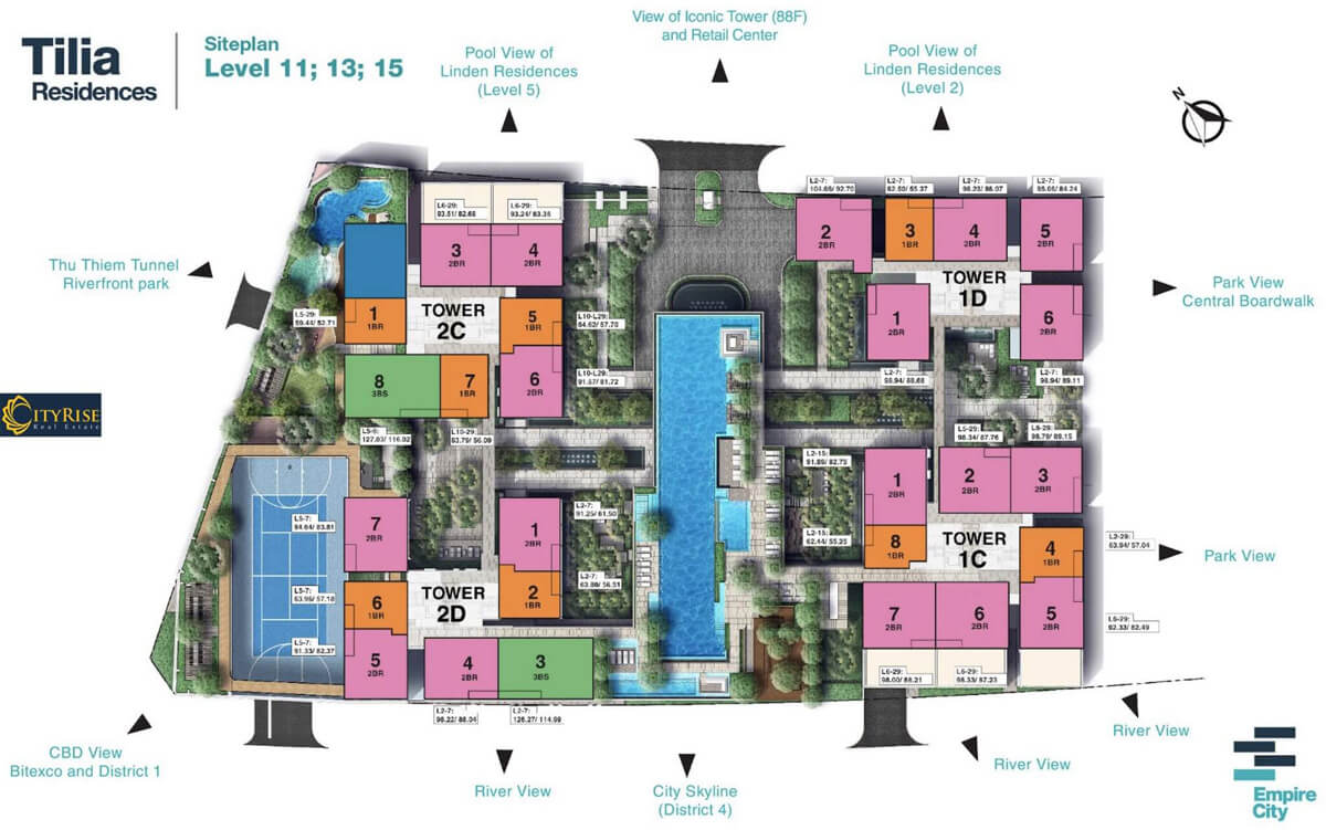 mặt bằng cho thuê căn hộ empire city thủ thiêm