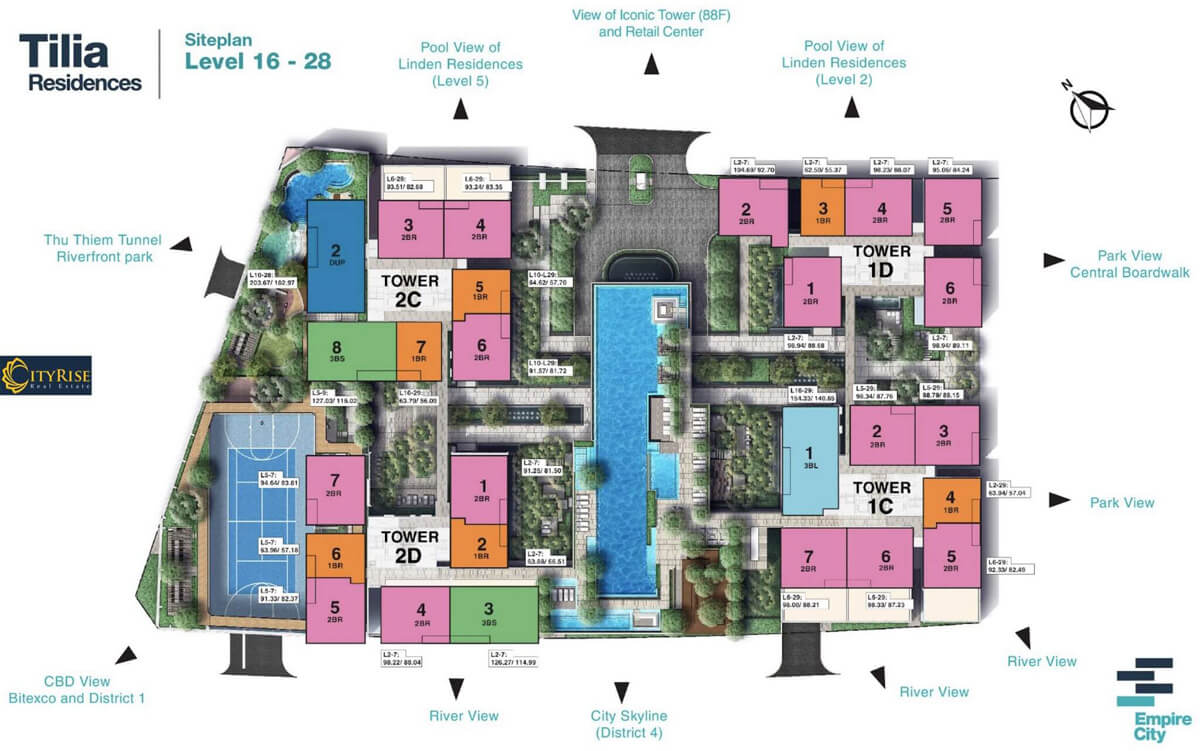 mặt bằng cho thuê căn hộ empire city thủ thiêm