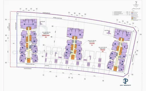 mặt bằng căn hộ cho thuê thhe metropole