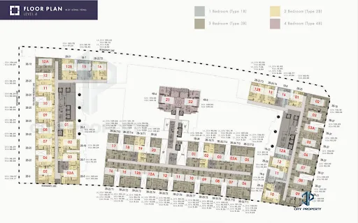 mặt bằng mua bán căn hộ the metropole