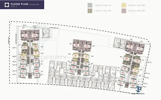 mặt bằng mua bán căn hộ the metropole