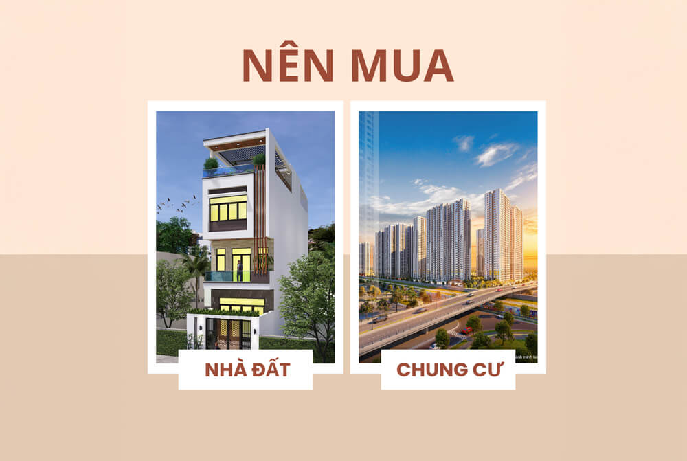 Nên mua chung cư hay nhà đất hiện nay?