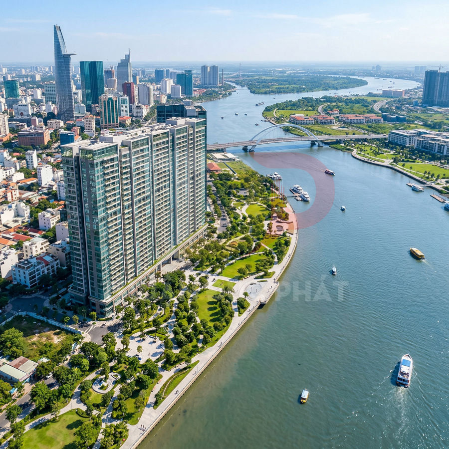 Căn hộ cao cấp ven sông với công viên xanh và view toàn cảnh trung tâm thành phố