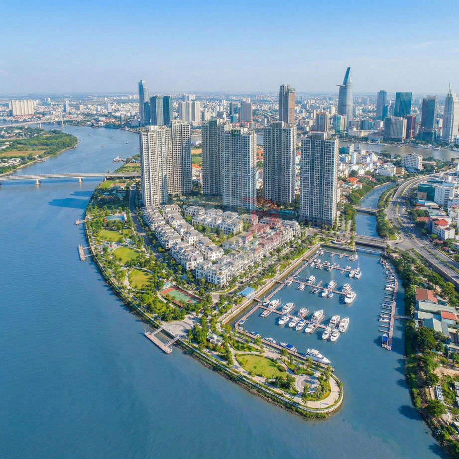 Khu căn hộ cao cấp ven sông với bến du thuyền và khu biệt thự xanh giữa trung tâm thành phố
