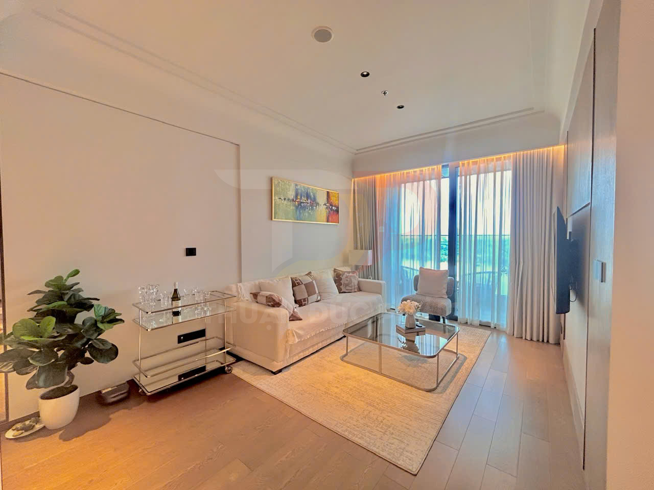 Cho thuê căn hộ Grand Marina Saigon tòa Sea 2 phòng ngủ 92 mét vuông view sông giá 80 triệu đồng