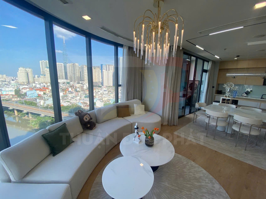 Cho Thuê Căn Hộ Vinhomes Golden River 3 Phòng Ngủ Diện Tích 101.5 Mét Vuông View Thảo Cầm Viên Và Landmark 81