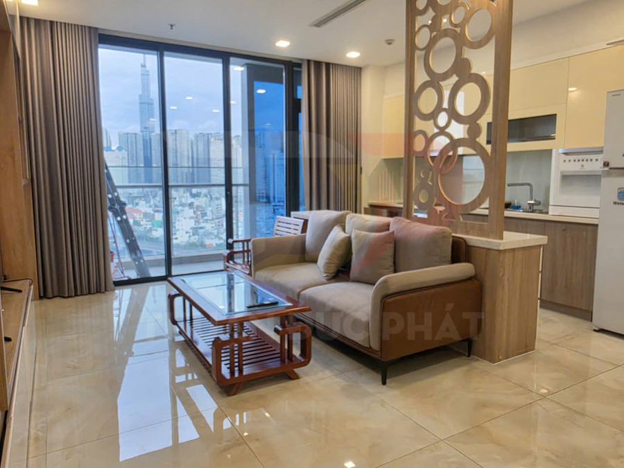 Cho thuê căn hộ Aqua 2 vòng cung Vinhomes Golden River 3 phòng ngủ, diện tích 101,4 mét vuông, giá 45 triệu đồng