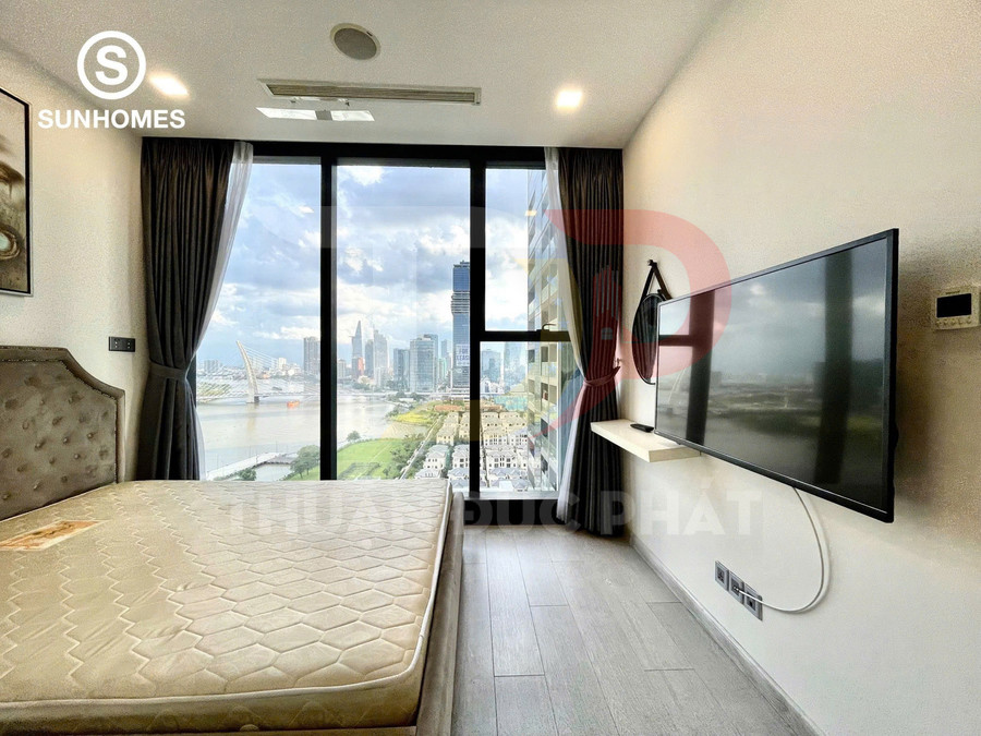 Cho thuê căn hộ Vinhomes Golden River Aqua 4 căn A4 view sông Sài Gòn full nội thất giá 28 triệu dọn vào ở ngay