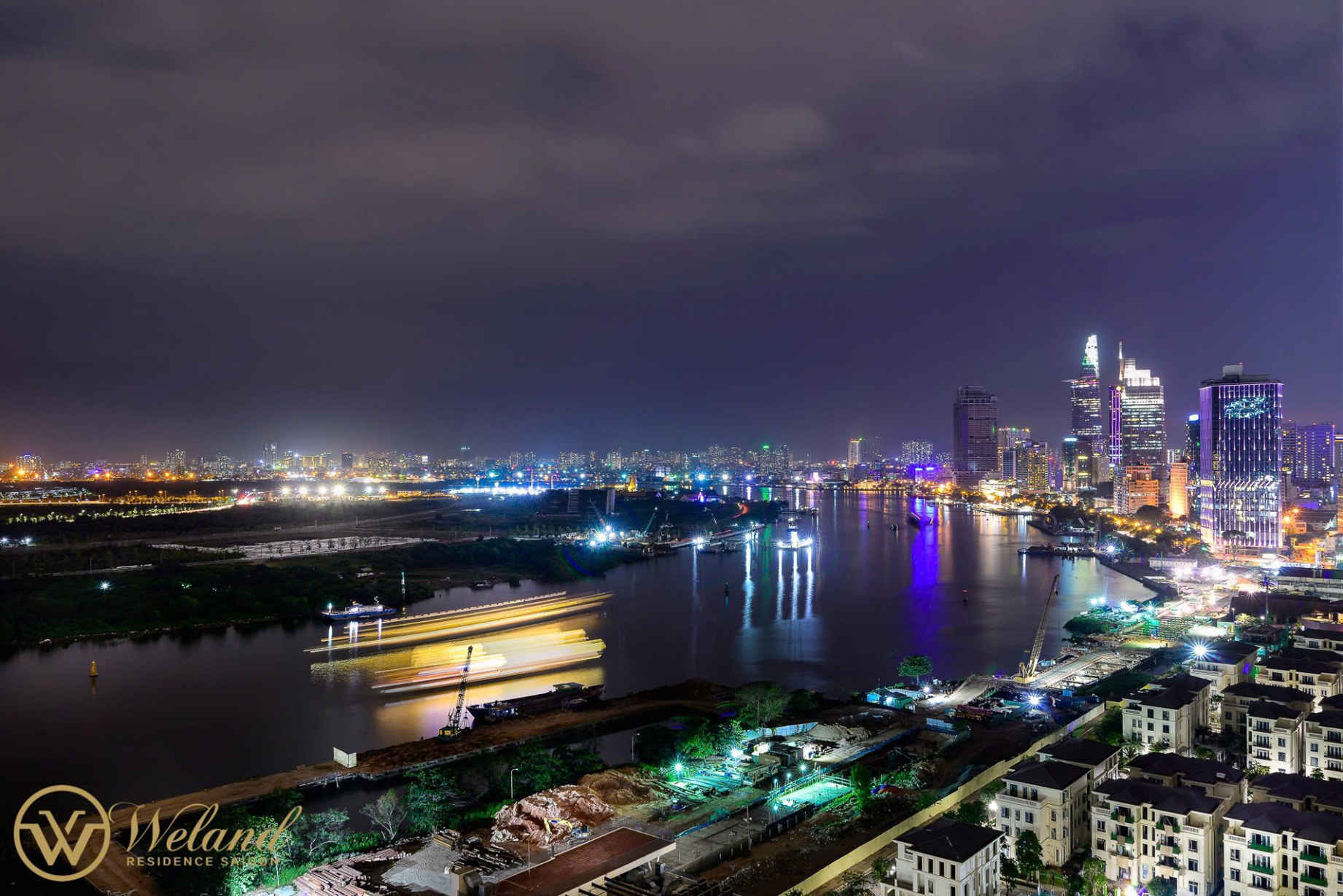 Cho thuê căn hộ Vinhomes Golden River Aqua 3 layout dọc 2 phòng ngủ full nội thất view sông Bitexco giá 28 triệu NET