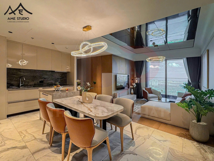Cho Thuê Căn Hộ Grand Marina Saigon Diện Tích Lớn Ba Phòng Ngủ Tầm Nhìn Sông Sài Gòn Đẳng Cấp