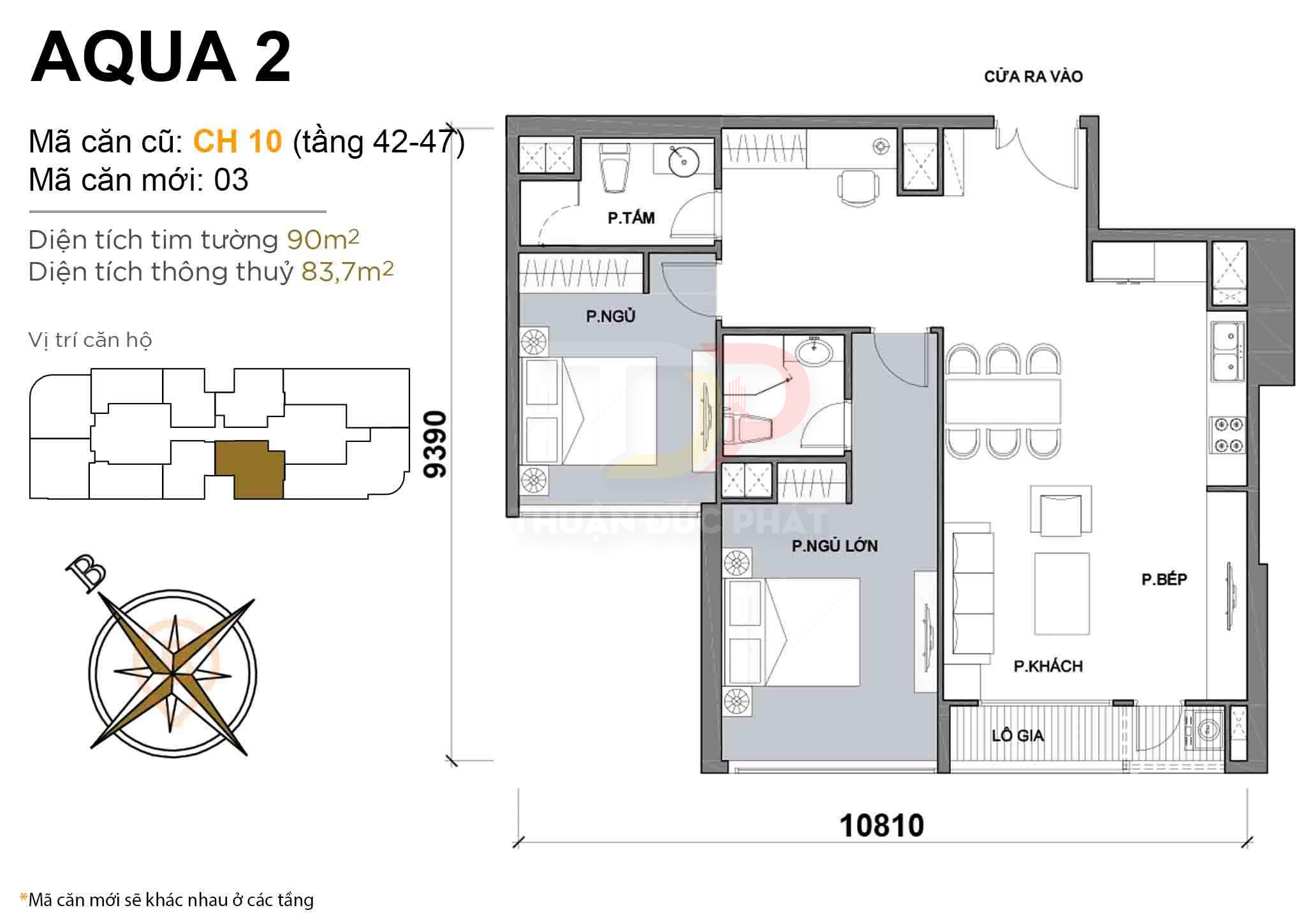 Cho Thuê Căn Hộ Aqua 2 Vinhomes Golden River Hai Phòng Ngủ Full Nội Thất Mới View Sông Và Bitexco Trực Diện