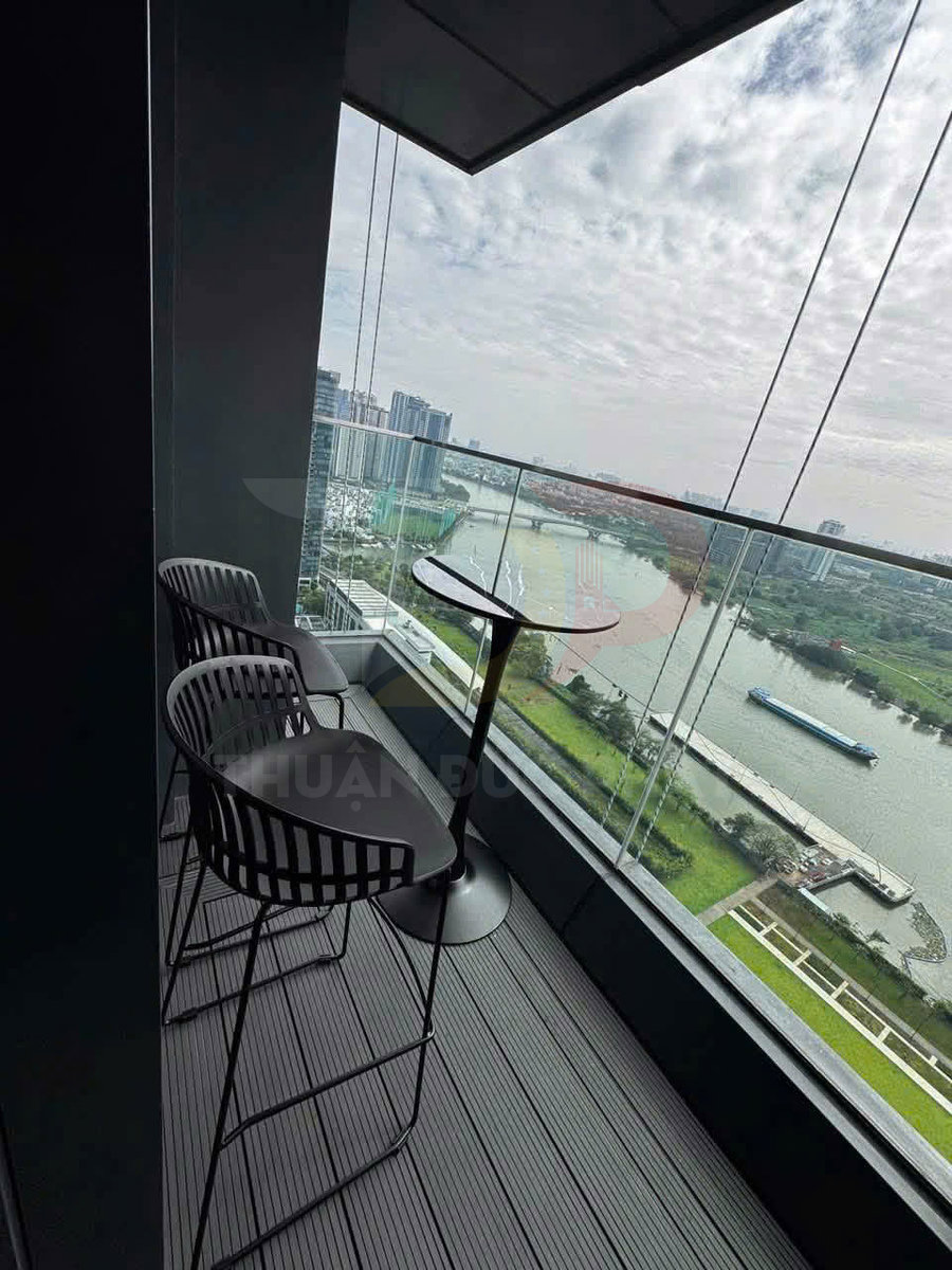 Cho thuê căn hộ Grand Marina Sài Gòn tòa Sea 3 phòng ngủ 150m² full nội thất, tầng cao view sông