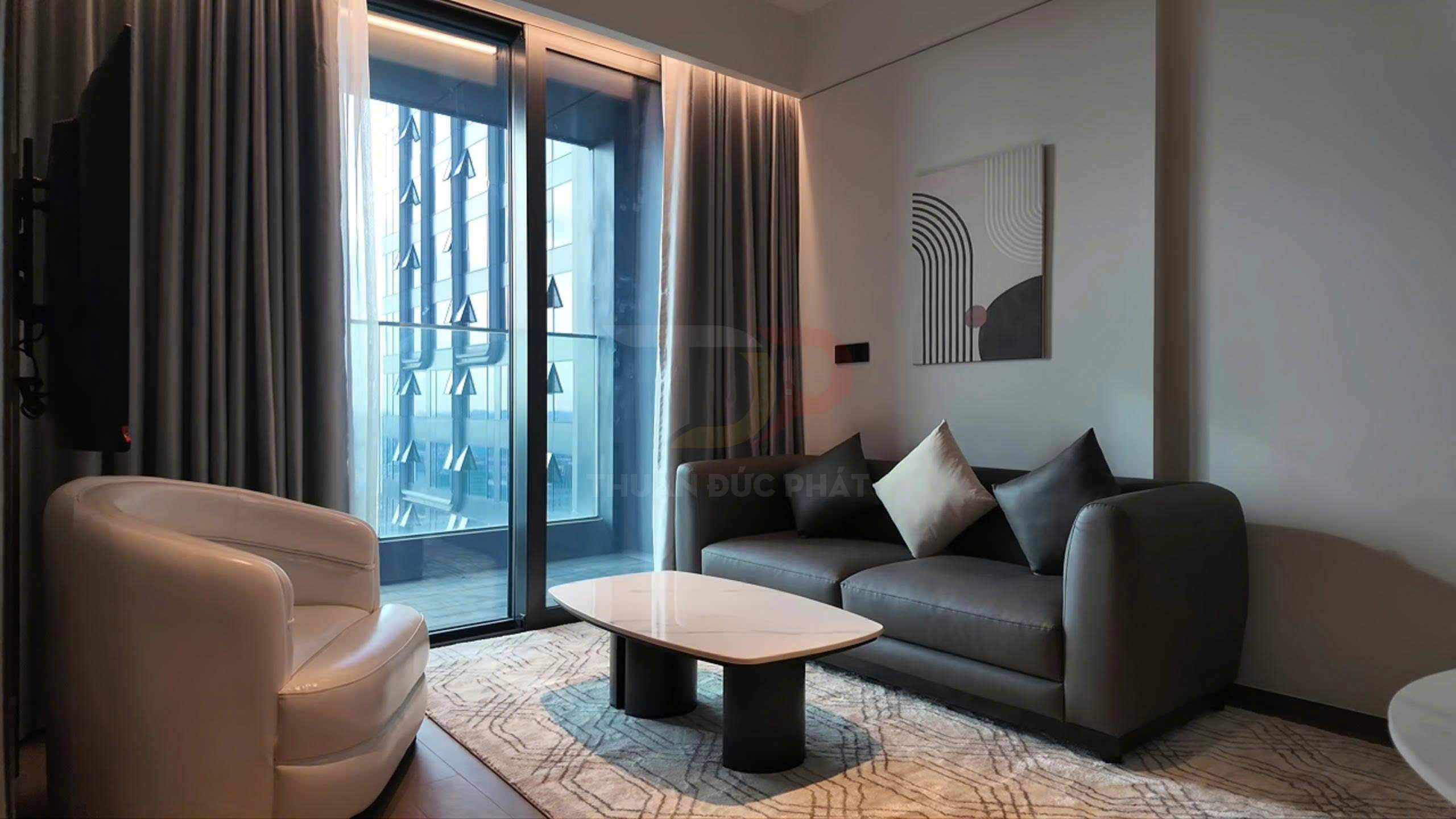 Cho thuê căn hộ Grand Marina Saigon tòa Sea 1 phòng ngủ 60 mét vuông view sông giá 42 triệu đồng