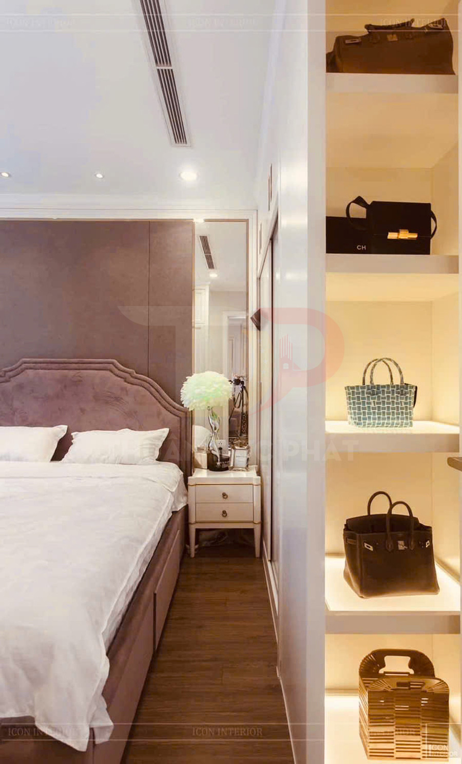 Cho thuê căn hộ 1 phòng ngủ Landmark 2 Vinhomes Central Park 54.4m2, nội thất sang trọng, giá 24 triệu net