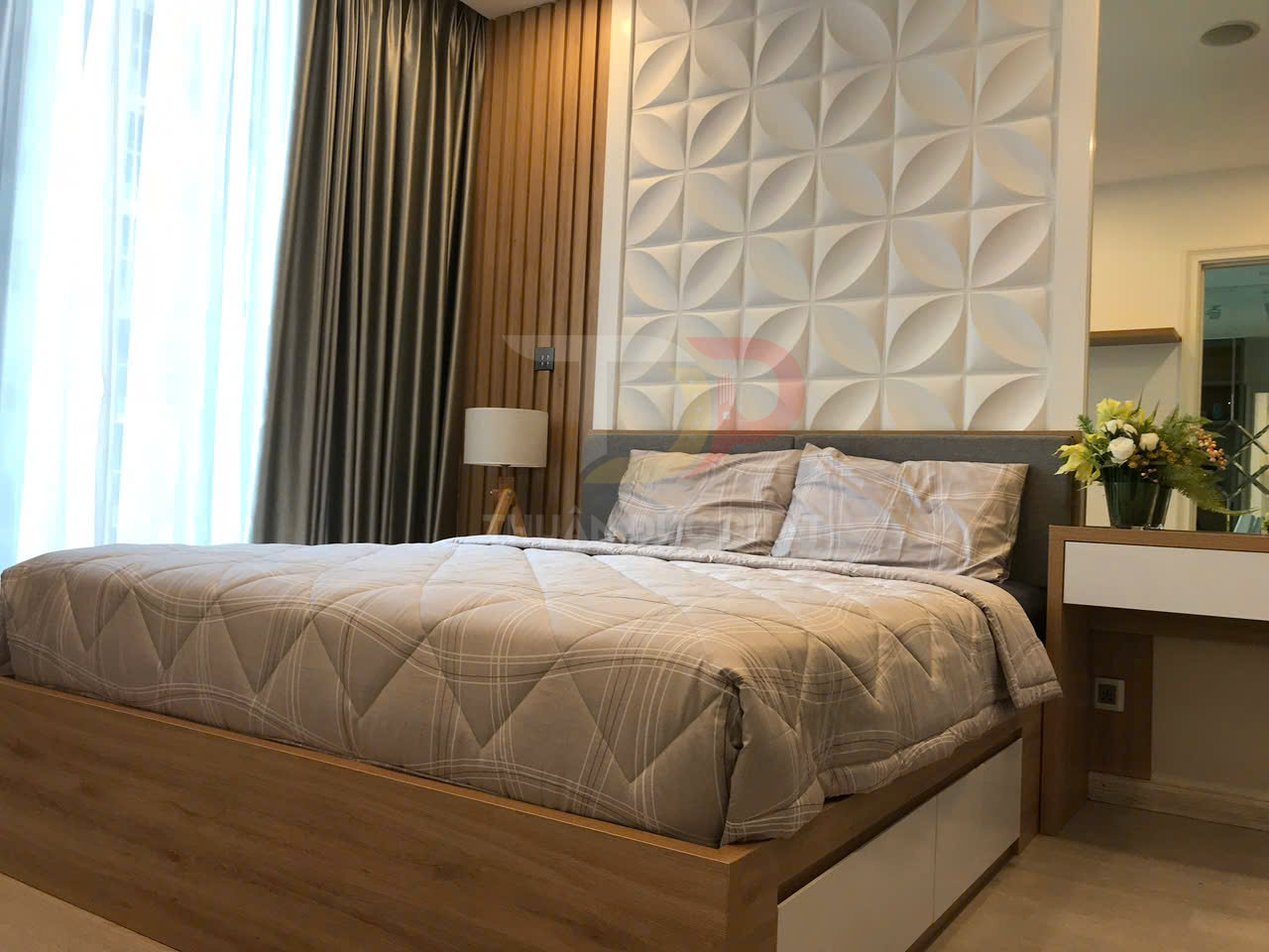 Cho thuê căn hộ Vinhomes Golden River Aqua 1 full nội thất 1 phòng ngủ view nội khu thành phố giá 23 triệu net