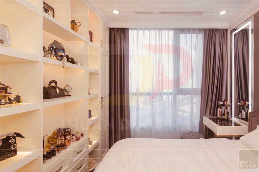 Cho thuê căn hộ 1 phòng ngủ Landmark 2 Vinhomes Central Park 54.4m2, nội thất sang trọng, giá 24 triệu net