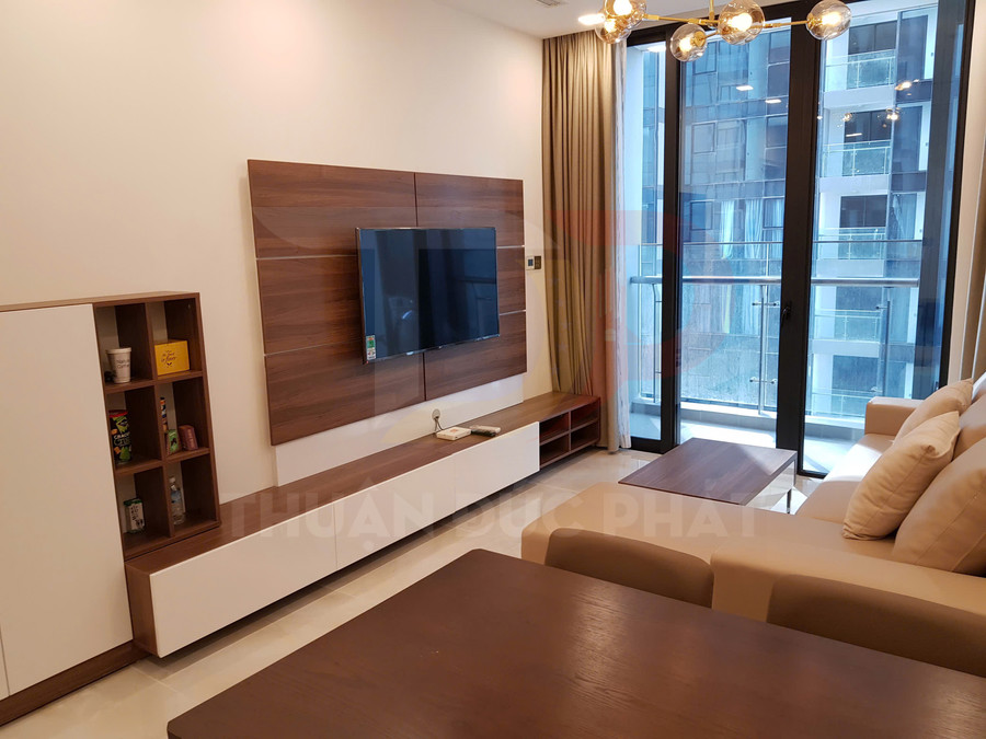 Cho thuê căn hộ Vinhomes Golden River Aqua 1 một phòng ngủ 60 mét vuông full nội thất view xéo sông và Thảo Cầm Viên