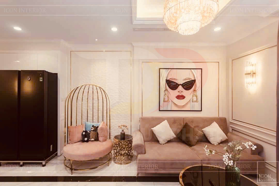 Cho thuê căn hộ 1 phòng ngủ Landmark 2 Vinhomes Central Park 54.4m2, nội thất sang trọng, giá 24 triệu net