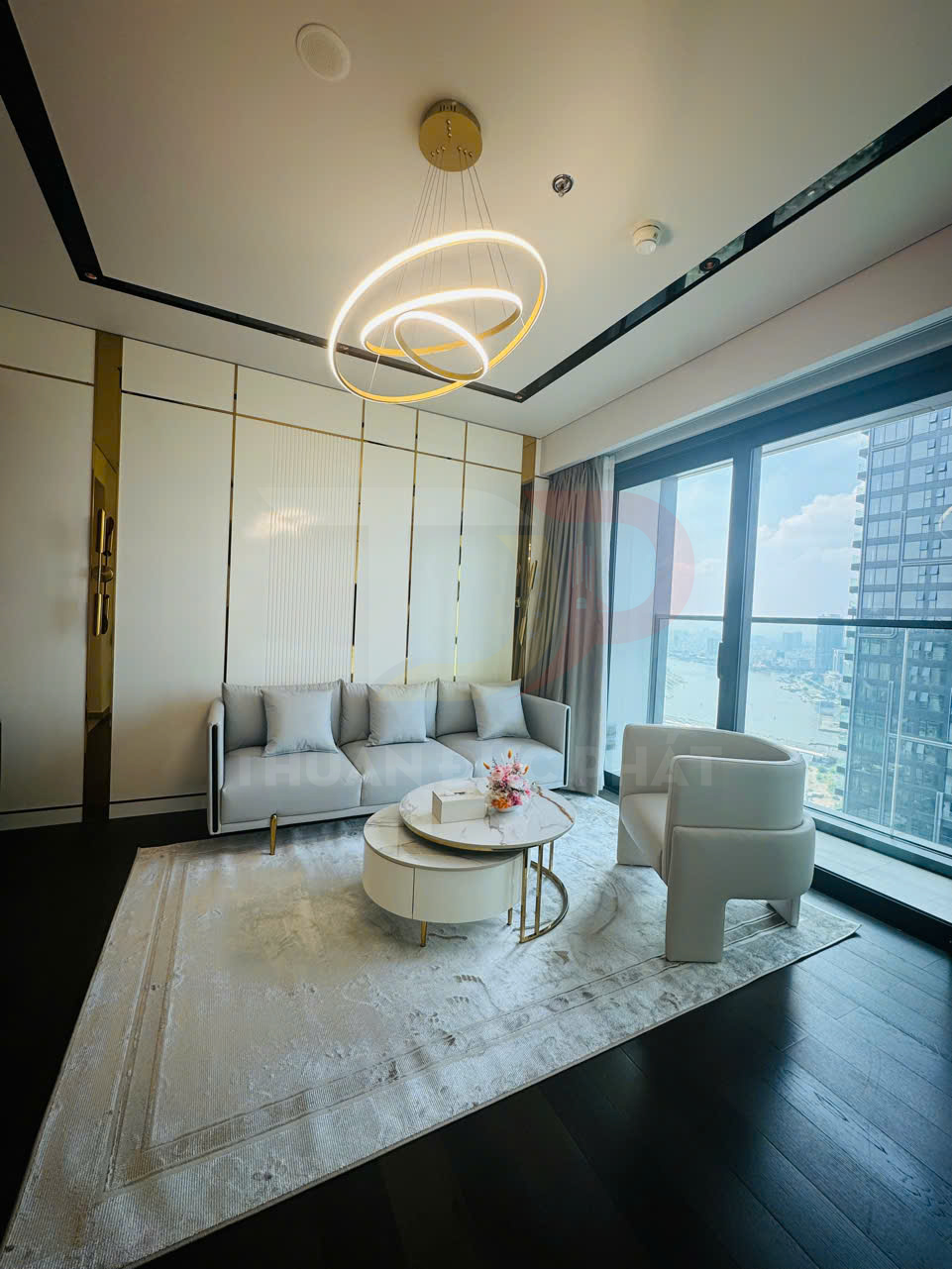 Cho thuê căn hộ Grand Marina Sài Gòn tòa Lake 2 phòng ngủ 84 mét vuông view sông giá 65 triệu đồng mỗi tháng