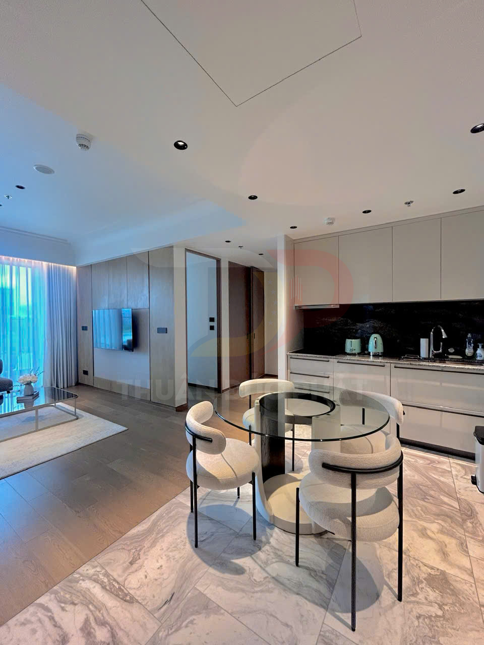 Cho thuê căn hộ Grand Marina Saigon tòa Sea 2 phòng ngủ 92 mét vuông view sông giá 80 triệu đồng