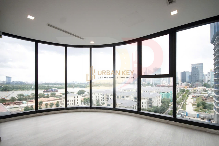 Cho thuê căn hộ Vinhomes Golden River Aqua 1 vòng cung 3 phòng ngủ 121 mét vuông view Bitexco và sông Sài Gòn