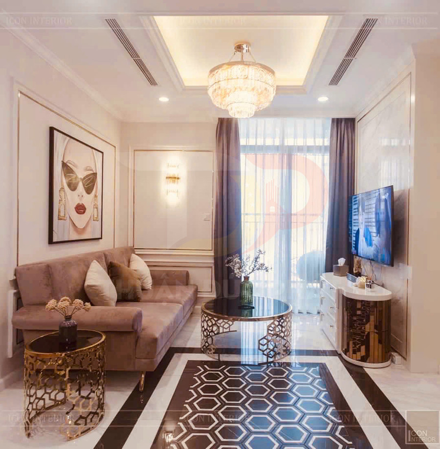Cho thuê căn hộ 1 phòng ngủ Landmark 2 Vinhomes Central Park 54.4m2, nội thất sang trọng, giá 24 triệu net