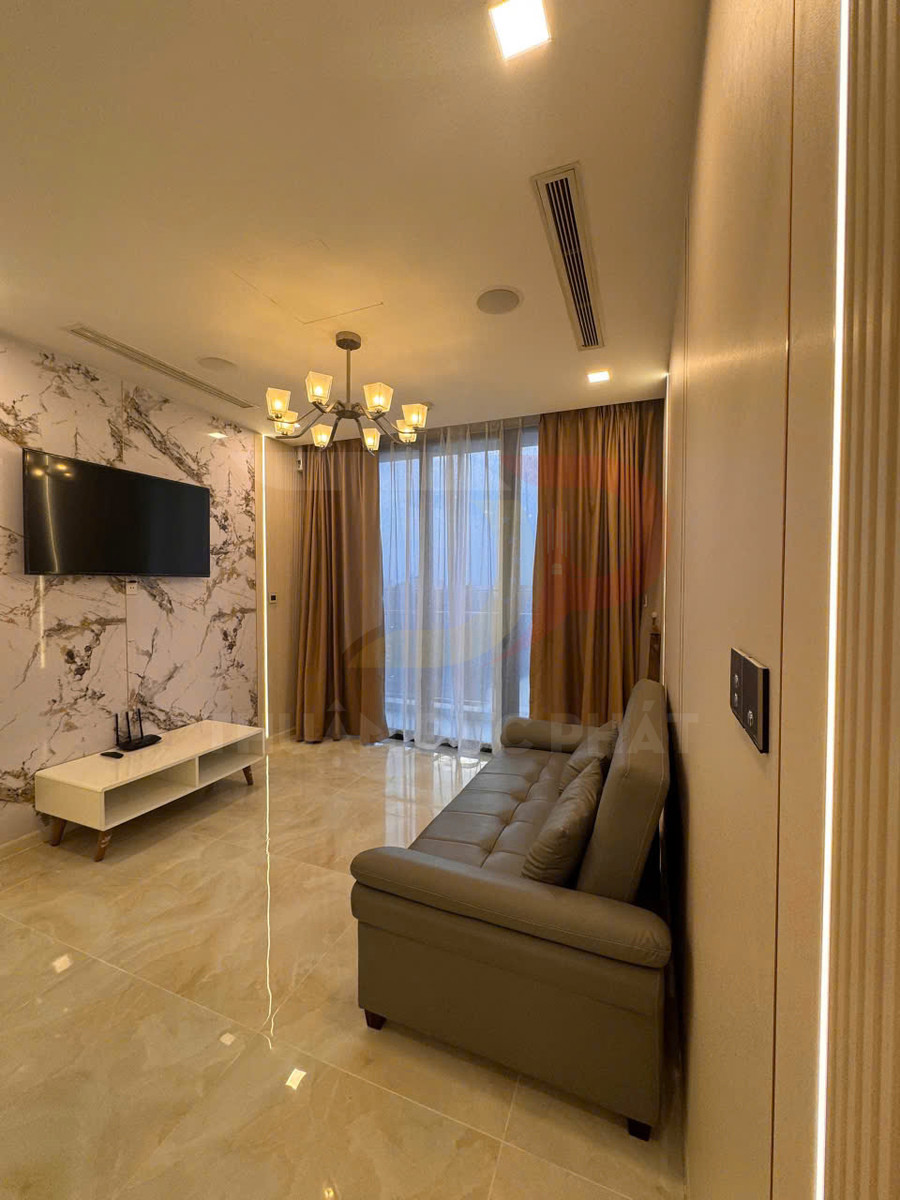Cho thuê căn hộ Vinhomes Golden River Aqua 1 một phòng ngủ 50 mét vuông, nội thất cao cấp mới, giá 35 triệu đồng mỗi tháng