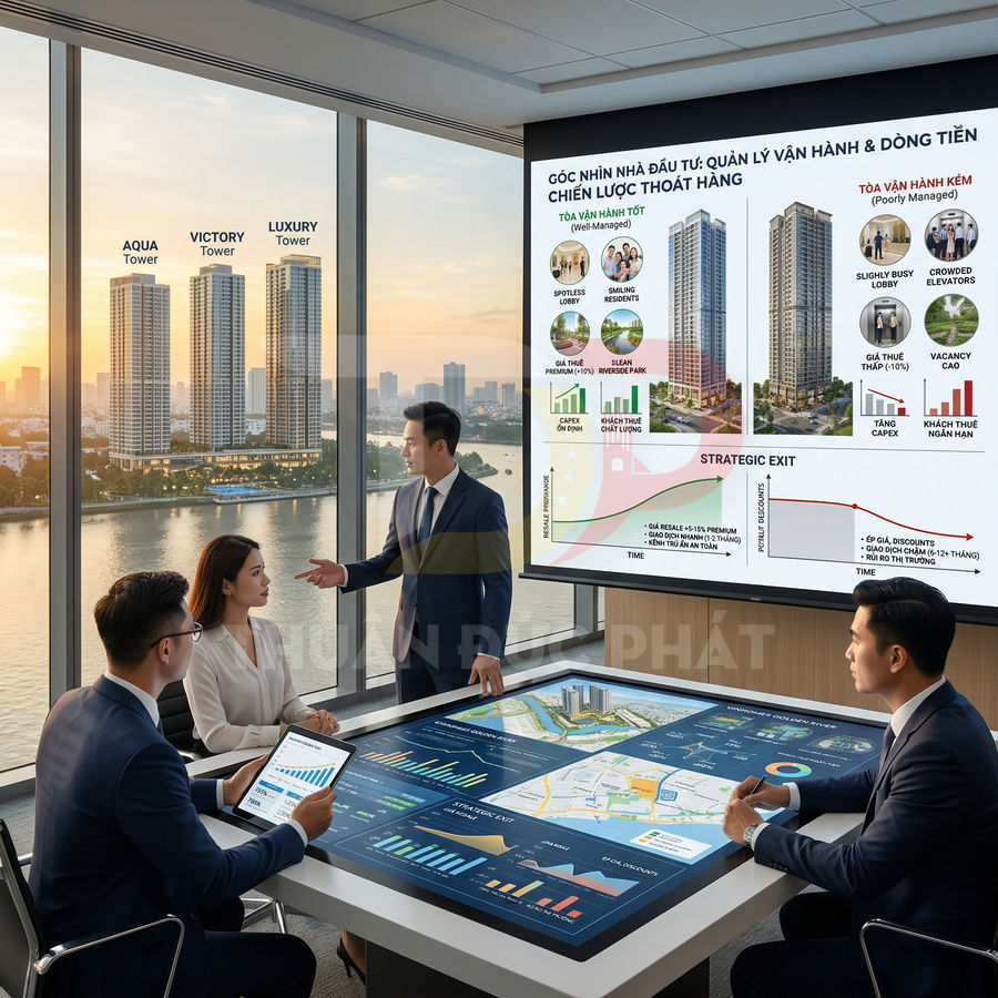 Nhóm chuyên gia bất động sản họp bàn chiến lược đầu tư dự án căn hộ cao cấp bên sông