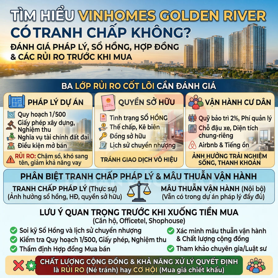 Vinhomes Golden River có tranh chấp không?