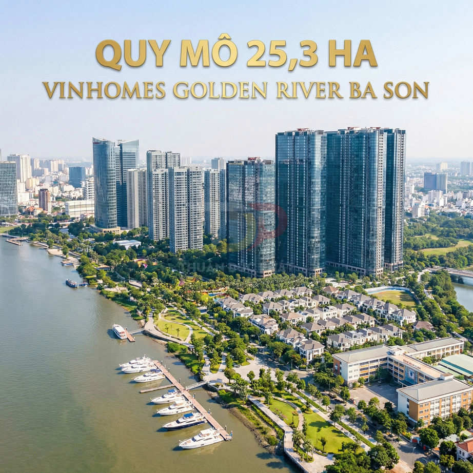 Toàn cảnh dự án Vinhomes Golden River Ba Son 25,3 ha bên sông với bến du thuyền và khu căn hộ cao cấp
