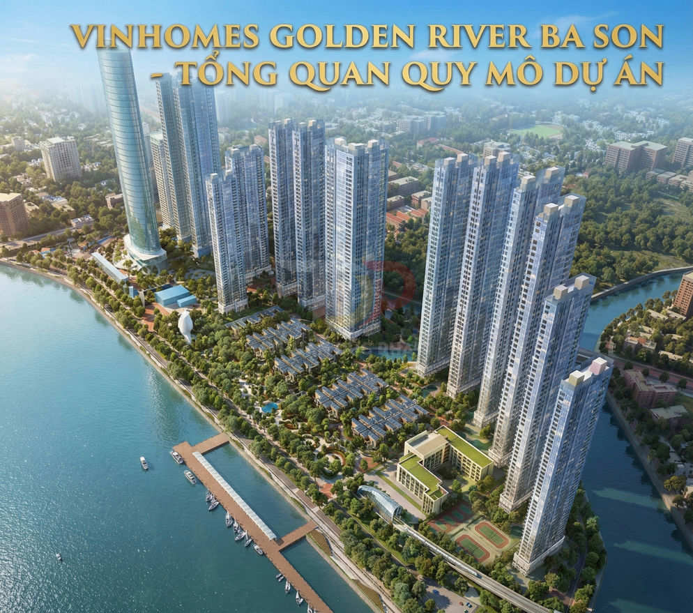 Phối cảnh tổng quan dự án căn hộ cao cấp Vinhomes Golden River Ba Son bên sông Sài Gòn