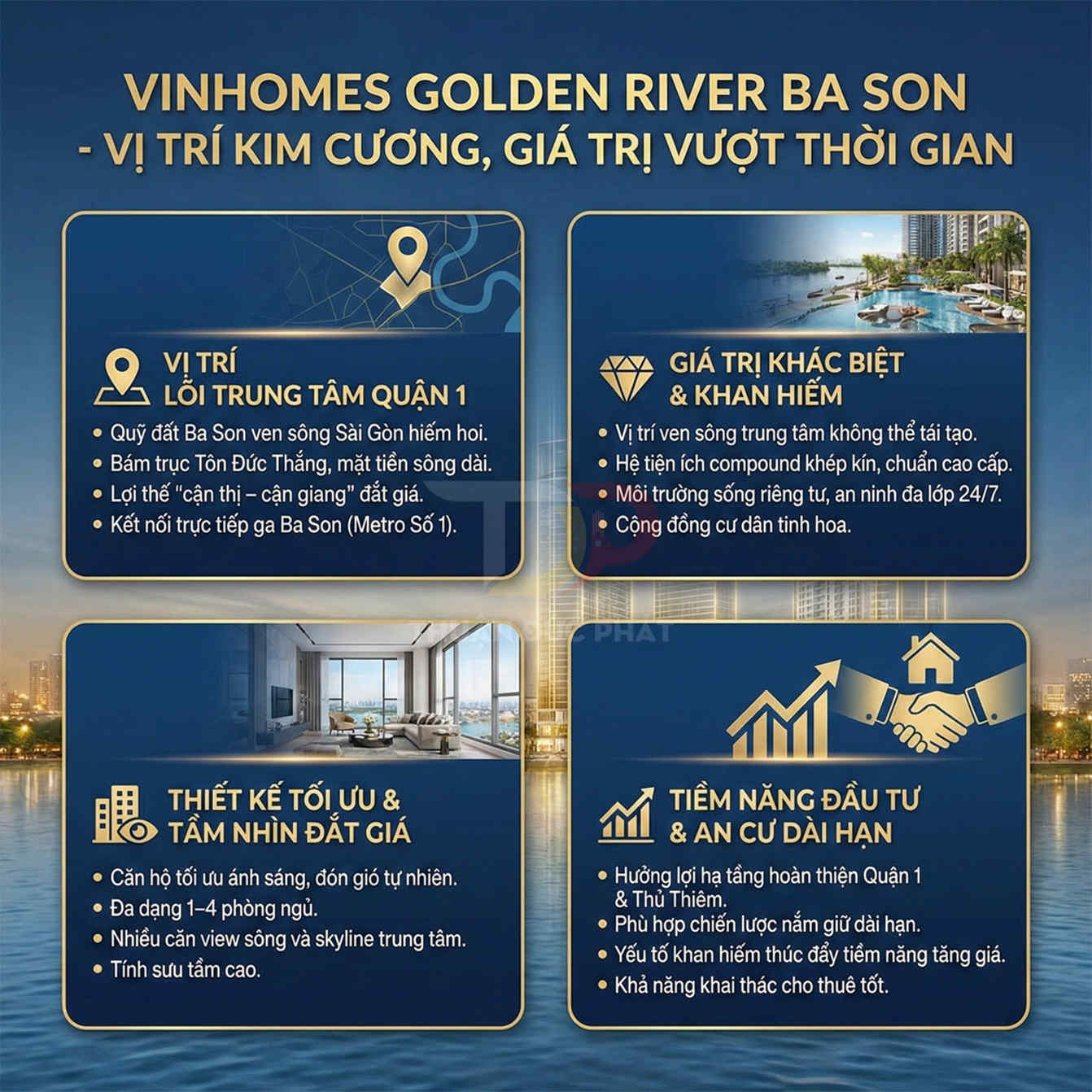 Thông tin dự án căn hộ cao cấp Vinhomes Golden River Ba Son với vị trí, thiết kế và tiềm năng đầu tư