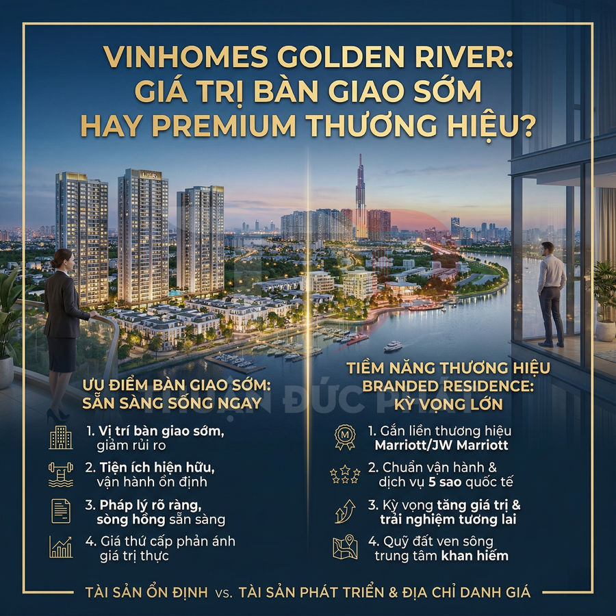 Thiết kế quảng cáo dự án căn hộ Vinhomes Golden River bên sông Sài Gòn với tiện ích cao cấp