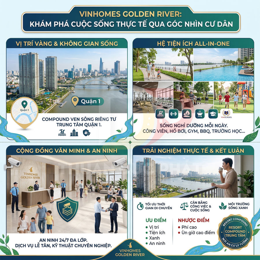 Sống tại Vinhomes Golden River là trải nghiệm như thế nào? Góc nhìn cư dân thực tế