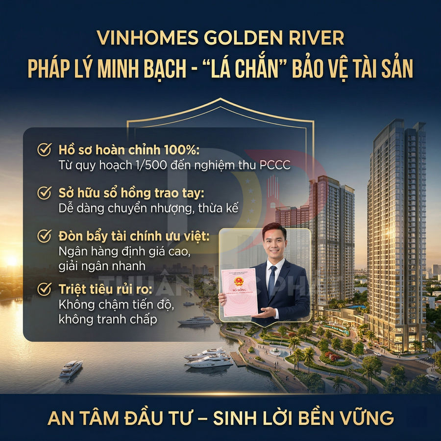 Quảng cáo dự án căn hộ Vinhomes Golden River với pháp lý minh bạch và cam kết an tâm đầu tư