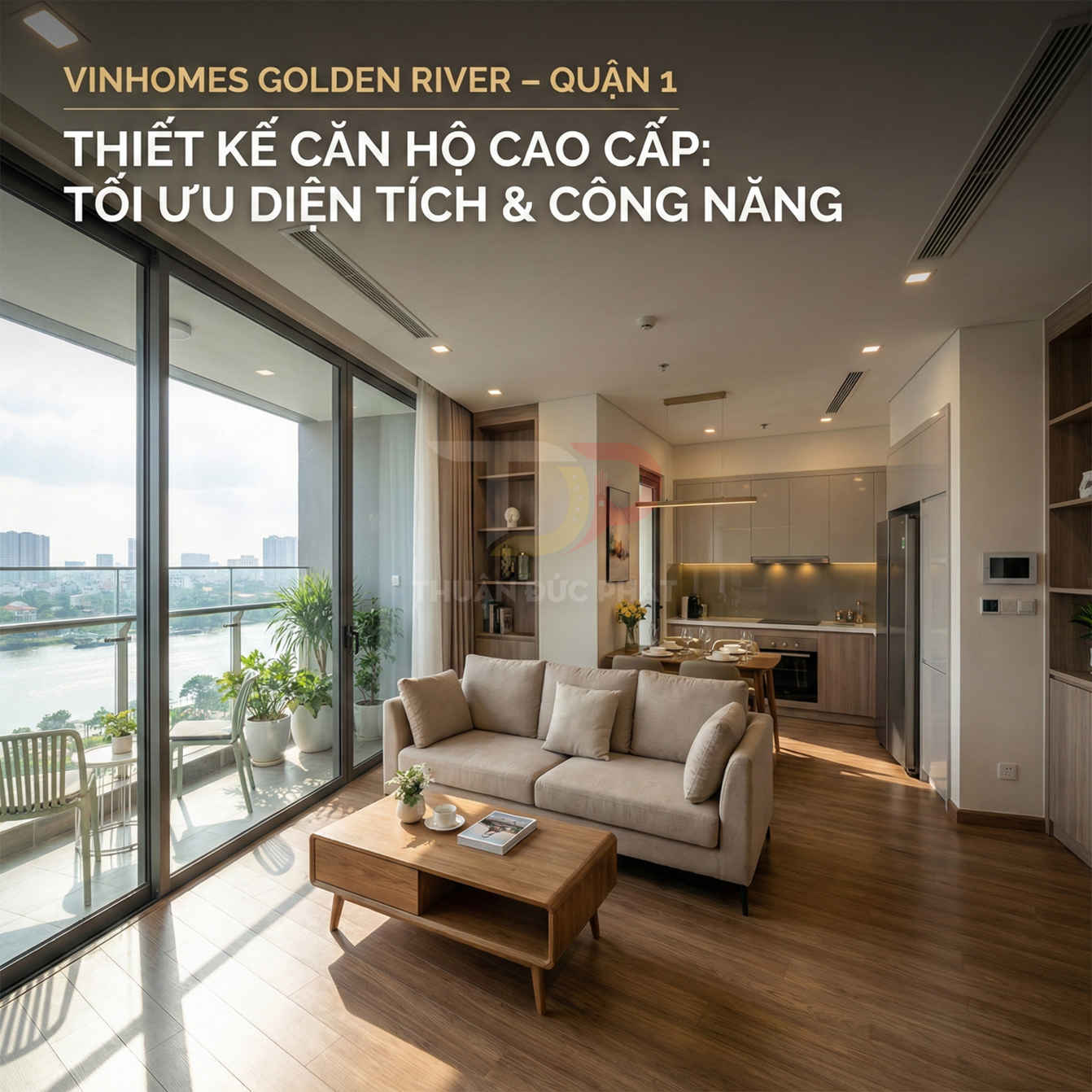 Thiết kế căn hộ Vinhomes Golden River theo từng loại diện tích 1PN, 2PN, 3PN tối ưu công năng